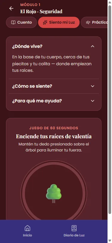 Minijuego de 60 segundos del color Rojo